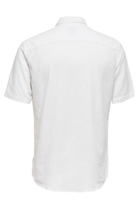 Only & Sons onscaiden ss solid linen shirt noos